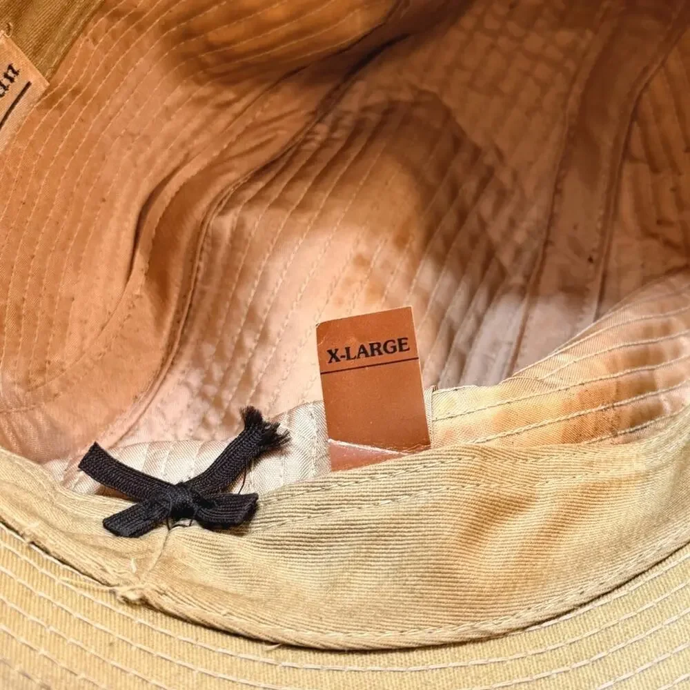 Country Gentleman Men’s Tan Fedora Hat XL | Classic Safari Trilby Style